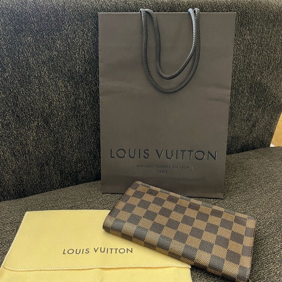 Louis Vuitton Damier Ebene Zippy Wallet Porte Monnaie - Picture 1 of 10